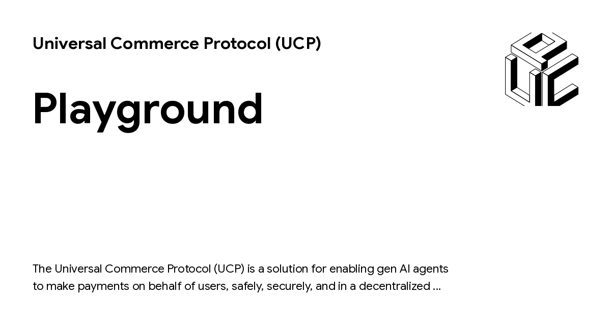 Playground - Universal Commerce Protocol (UCP)